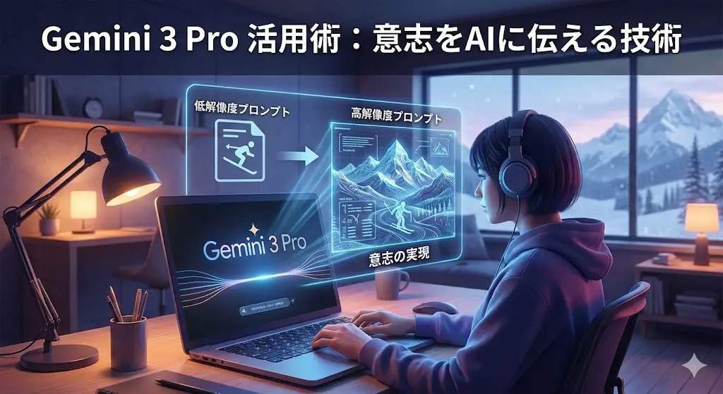 Gemini 3 Pro徹底活用：AIへの「意志伝達」と高解像度プロンプト技術