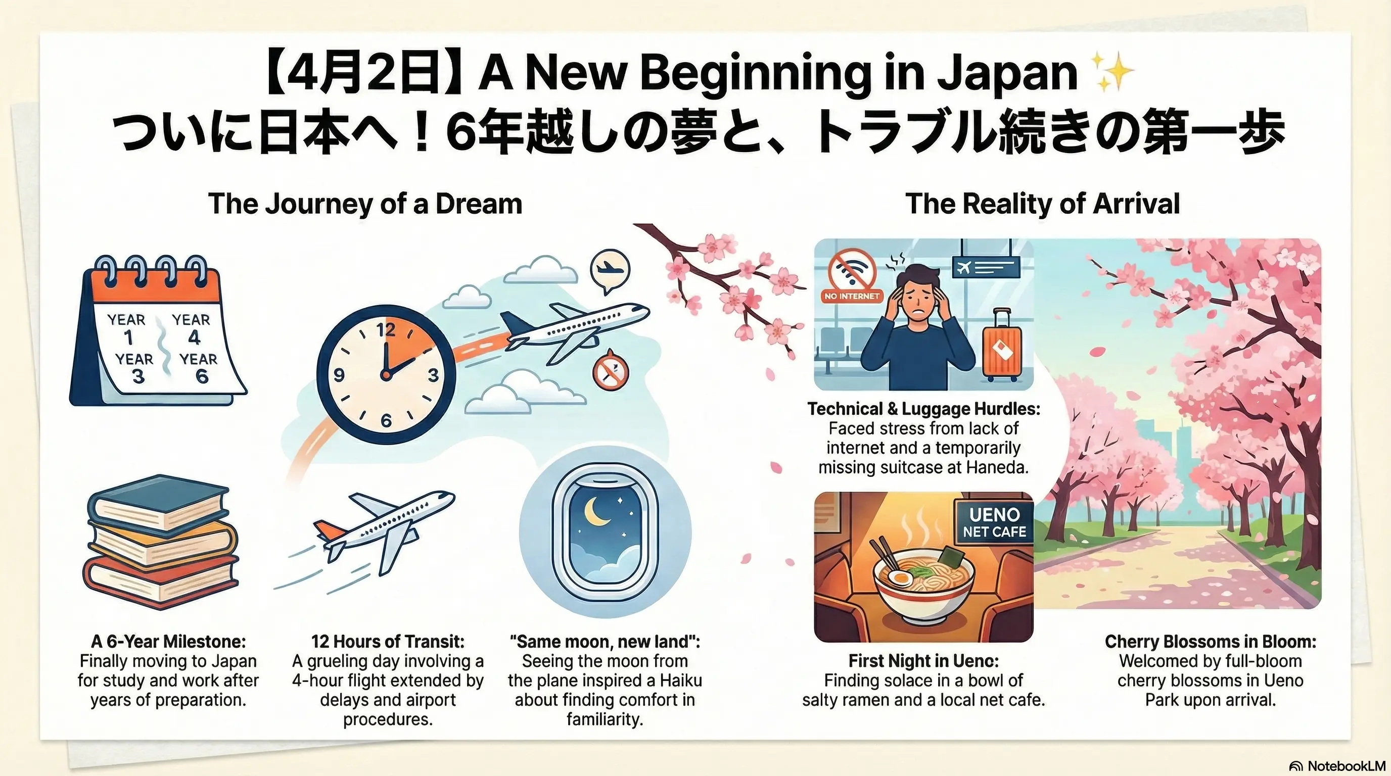 日本移住初日の全記録：6年越しの夢と、予期せぬハプニングの連続