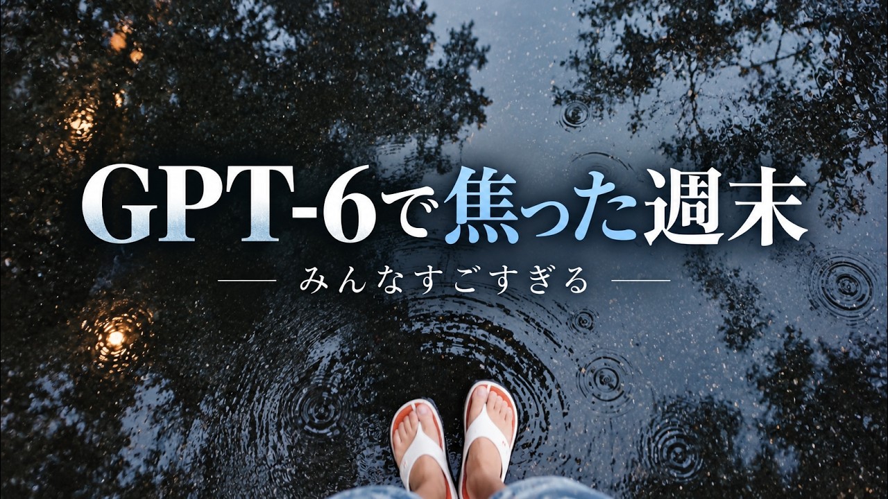 GPT-6で遊んだ週末、ちょっと焦った